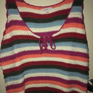 Knit Rainbow Top